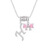 Collar con Letras Dopamina Popular Transfronterizo Set de Tres Piezas con Accesorios de Lazo, Elegante y Versátil Set de Collares con Letras