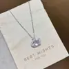 Elegante e de Alta Qualidade Corrente em Forma de O com Ametista Natural Multifacetada e Pingente de Cisne Totalmente cravejado em Diamante para Mulheres, Apresentando um Design de Luxo Leve e Versátil para a Clavícula