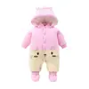 Roupas de Bebê Recém-nascido Inverno Saída Quente Conjunto Acolchoado de Algodão Roupas Espessas Acolchoadas de Algodão para Meninos e Bebês