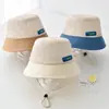 Sombrero para niños sombrero de sol casual niños y niñas sombrero de pescador para bebé lindo sombrero de sol de ala ancha fino sombrero tipo cubeta combinable