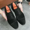 Sapatos masculinos transfronteiriços, tamanho grande, sapatos de couro camurça, nova coleção primavera 2025 masculina, sapatos business casual, sapatos de couro versáteis para exportação