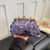 Bolsa de mão feminina com lantejoulas, nova moda outono 2026, bolsa de noite com corrente brilhante, bolsa de ombro, bolsa transversal, bolsa de festa