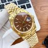 Reloj Mecánico Automático para Hombre Tipo Log con Calendario Luminoso, Reloj Impermeable de Acero Inoxidable 904L, Reloj Danny Road