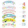 Produtos Novos Transfronteiriços Suprimentos para Festa de Aniversário Novos Enfeites Coloridos de Favo de Mel Decoração de Mesa Utensílios de Mesa Festa Configuração de Mesa de Favo de Mel