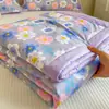 Colcha Refrescante de Algodón Lavado Verano 2026 Nuevo Estilo Estilo Ins Dormitorio Estudiantil Colcha de Verano Colcha Delgada Colcha para Aire Acondicionado