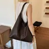 Bolso de Hombro Retro de Gran Capacidad para Mujer 2026 Nuevo Estilo Patrón Tejido Simple Bolso de Hombro de Moda Bolso Tote de Moda