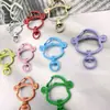 Llavero Dios de la Riqueza Forma de Fortuna Accesorio DIY Colgante Resorte Giratorio Abre-Fácil Material Ecológico Manualidad de Pintura