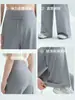 Pantalones Casuales de Pierna Recta para Mujer Tallas Grandes 130kg Primavera/Verano con Cordón Pantalones Deportivos de Yoga de Cintura Alta Sueltos de Pierna Ancha