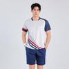 Novas roupas de badminton femininas de manga curta roupas de competição de secagem rápida malha respirável tênis de mesa roupas de equipe camiseta esportiva infantil masculina