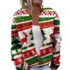 Nuevo cárdigan suéter navideño floral transfronterizo europeo y americano para Amazon, AliExpress y tiendas independientes, versátil y elegante