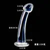 Produtos Sexuais para Adultos Pênis de Cristal Plug Anal de Cristal Dispositivo de Masturbação Unissex Pênis Artificial Dispositivo para Traseiro Feminino Sm