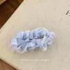 Coreia do Sul Ins Novo Azul Branco Plissado Malha Bico de Pato Presilha de Cabelo Doce Fofo Presilha de Franja Adorno de Cabeça Acessórios de Cabelo