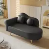 Salón de apartamento pequeño, sofá chaise longue de almacenamiento, sillón reclinable estilo europeo, dormitorio, mini tienda de ropa, área de descanso, individual, minimalista