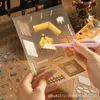 Serie Edición Grande Xinyuyan Pegatinas de Paisaje Estilo Antiguo Estilo Chino Escenas en Miniatura 3D Dibujos Animados Alivio del Estrés Manualidades DIY