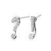 Pendientes de botón con signo de interrogación y exclamación de nicho japonés y coreano para mujer, aguja de plata 925, moda INS, red roja, pendientes simples para estudiantes, regalo