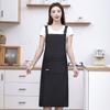 Delantal Impermeable Extendido de Color Sólido con Correas para Cocina Casera, Resistente al Aceite, a las Manchas y a la Suciedad, Soporta Impresión