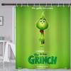 Venta caliente transfronteriza de Amazon Cortina de ducha divisoria impermeable y a prueba de moho del Grinch Impresión digital HD 3D ventas directas de fábrica