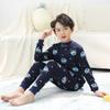 Ropa Infantil de Otoño e Invierno Ropa Infantil Camiseta Base con Forro Polar Ropa Interior de Cachemira Gruesa y Cálida para Jóvenes Traje de Ropa para el Hogar