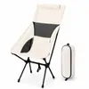 Silla Espacial de Respaldo Alto para Acampar con Bolsa de Almacenamiento, Diseño Ligero, Logo Personalizable, Silla Plegable Portátil para Exteriores OEM