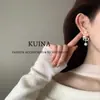 Pendientes de Perla de Lujo Ligero de Alto Nivel, Estilo Nuevo, Femeninos, Versátiles, Modernos y Elegantes, Pendientes con Aguja de Plata de Ley, Pendientes Largos