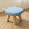 Taburete Pequeño para Uso en Casa, Taburete Bajo Pequeño, Taburete Redondo de Madera Maciza, Taburete Hongo, Banco Lindo para Niños, Taburete Suave para Sentarse, Taburete Creativo para Cambiarse los Zapatos