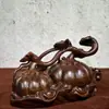 Adorno de Calabaza de Ébano, Simbolizando Prosperidad y Cosecha, Adecuado para Sala de Estar, Aparador de Entrada, Decoración de Estante de Exhibición, Regalo de Inauguración