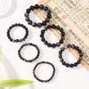 Pulseira de Obsidiana Prateada Natural Obsidiana Masculina e Feminina Ouro Prata Obsidiana Olho de Gato Pulseira de Casal Cristal Atacado