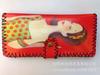 Nueva cartera de impresión hecha a mano escénica para estudiante mujer graffiti retro estilo étnico PU