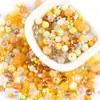 20g Cuentas de Vidrio Jelly Color Sólido Imitación Jade Redondas Cuentas Sueltas de Vidrio Material para Pulseras Hechas a Mano DIY Venta al por Mayor