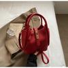 Bolso de Hombro Retro Moderno Maillard Style 2025 Elegante Bolso Cruzado de un Solo Hombro Tipo Cubo Bolso de Mano para Mujer