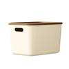 Cesta de Almacenamiento Miscelánea Modelo Nuevo 26 Años, Caja de Almacenamiento Engrosada, Gabinete Doméstico Sin Tapa, Cesta de Almacenamiento Color Crema, Caja de Almacenamiento y Organización