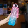 Copo de Água Mais Vendido da Amazon Gradiente Esportivo Simples Moda Fitness ao Ar Livre com Escala Corda Grande Capacidade Copo com Canudo