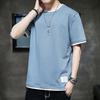 2025 Nueva Camiseta Holgada Casual Versátil de Verano de Manga Corta de Dos Piezas Falsas para Hombre Estilo Coreano Tendencia Pareja Manga Media Tendencia
