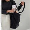 Bolsa de Compras Versátil de Gran Capacidad Estilo Coreano Casual Literaria Corderoy Lavado Simple Retro Bolso de Hombro para Mujer