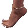 Tobillera de Pedrería Redonda de Colores Más Vendida en Amazon Bohemio Playa Pie Accesorios Europeos y Americanos Tobillera Femenina