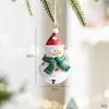 Colgantes de Decoración Navideña, Colgantes para Árbol de Navidad, Accesorios para Arreglos de Fotos, Cascabeles de Navidad, Papá Noel, Ciervos y Muñecos de Nieve
