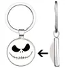 Joyería Popular Europea y Americana Nochebuena de Halloween Estilo Fantasía Pesadilla Rey Calabaza Jack y Sally Llavero de Aleación
