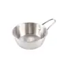 Acero Inoxidable 304 Estilo Coreano Tazón para Vino de Arroz Tazón de Arroz Tazón para Vino de Arroz con Asas Especial Tazón para Vino Caliente Frío Tazón para Cocinar