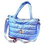 Bolsa de Motocicleta de Algodón Espacial de Moda Bolso Tote Acolchado de Algodón RPET Bolso de Hombro de Plumón RPET Estilo Chino Fábrica Personalizada