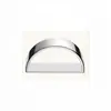 Anel de Guardanapo Simples em Liga de Zinco em Forma de D, Semicírculo Dourado Fosco Galvanizado, Porta-Guardanapos para Decoração de Mesa de Hotel, Em Estoque