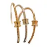 Nuevo Pulsera Brazalete Baojia V Chapado en Oro 18K con Cierre de Resorte Estilo Celebridad Versátil para el Día a Día Transmisión en Vivo Venta al por Mayor de Fábrica Transfronteriza