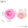 Molde de Silicone Flor Rosa Peônia Mousse de Chocolate Sorvete Molde Resina Vela Silicone Molde Personalizado
