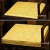 Almofada de Sofá Mogno Estilo Chinês Cadeira Banqueta Poltrona Madeira Maciça Cadeira Chapéu Oficial Esponja Látex Almofada de Cadeira de Jantar Almofada de Cadeira de Chá Verão