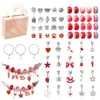 Huiyue Pulseira de Unicórnio Colorida Explosiva Conjunto de Presente Contas de Cristal de Cor Brilhante Joias Infantis