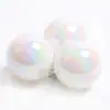 Navidad Nueva y Colorida Bola Blanca Navideña Bola Blanca Fantasía para Mascotas Decoración de Árbol de Navidad Bola Transparente Colorida Galvanizada