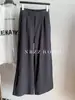 Pantalones de traje de cintura alta estilo coreano para mujer, pantalones anchos sueltos y fluidos, pantalones casuales rectos adelgazantes, principios de primavera 2026