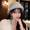 Sombrero de Pescador de Felpa de Pelo de Conejo para Mujer, Estilo Coreano Versátil de Alta Gama para Otoño e Invierno, Sombrero de Cubo para Circunferencia de Cabeza Grande, Sombrero de Cubo de Invierno