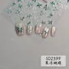 Nuevas Pegatinas de Mariposa para Manicura Jelly Pegatinas de Uñas Estereoscópicas Plateadas en Relieve Pegatinas de Uñas Mariposa Dream de Lujo Puro 3D