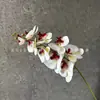 Flores Artificiales Impresas en 3D, Nuevas Orquídeas Mariposa de 9 Cabezas para Decoración de Bodas, Accesorios de Fotografía, Arreglos de Piso, Decoración de Muebles, Flores Falsas al por Mayor