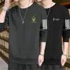 Nueva Camiseta de Manga Larga con Cuello Redondo para Primavera y Otoño 2025, Sudadera Gruesa Versátil de Moda, Camiseta Básica Unisex